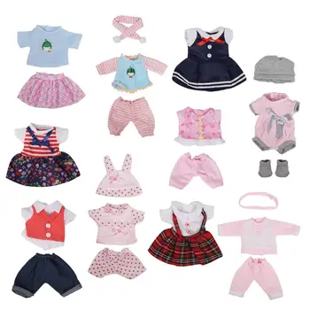 2021 oyuncak bebek giysileri Sevimli Takım Elbise 28 Cm Bebek Reborn Bebekler Moda Elbise Pijama İçin Fit 10-12 İnç Bebek Aksesuarları Kız Oyuncak