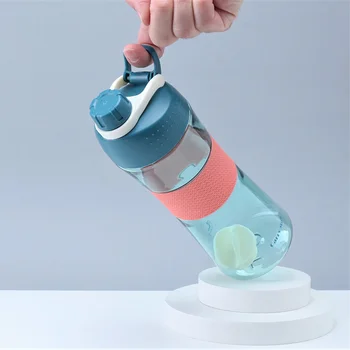 500/700ML Plastik Su kapaklı şişe Bardak Shaker Kısa Taşınabilir Spor Yürüyüş Turu açık alan sporları Sızdırmaz