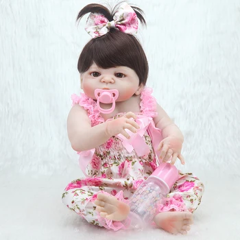 57 cm Bebe Reborn Tüm Vinil Kız Bebek Bebek Küvet Yenidoğan Oyuncaklar Çocuk Noel Hediyeleri LoL