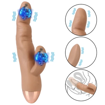 Parmak Vibratör Seks Oyuncakları Vajinal Klitoris Meme Stimülatörü G Noktası Masaj Kadınlar İçin Lezbiyen 5 Hızları Kadın Mastürbasyon
