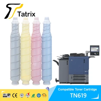 Tatrix TN619 TN-619 TN619BK Premium Uyumlu Lazer Renkli Toner Kartuşu Konica Minolta Bizhub C1060 C1070 Yazıcı