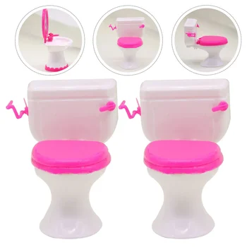 Tuvalet Oyuncak Mini Mobilya Ev Banyo Çocuk Oyuncaklarminyatür Oyna Pretend Accessoriessmall Toppers Kek Simulationplaything