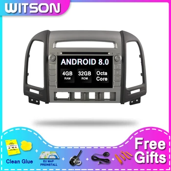 WITSON Android 8.0 Araba Multimedya HYUNDAİ YENİ SANTA FE İçin Multimedya Oynatıcı Araba 4RAM 32ROM