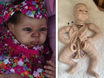 Yeniden doğmuş bebek Kitleri Boş Boyasız Bitmemiş Silikon Vinil Bebek Tam Bacaklarda Vücut Parçaları İle DIY Bebe Reborn Lifelike çocuk oyuncağı