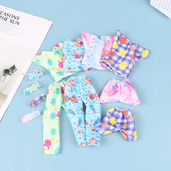 1 Takım El Yapımı Bebek Pijama + göz maskeleri Günlük Giyim Kız Giysileri Bebek Aksesuarları Oyuncak Hediye 1