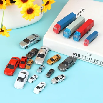 1 adet 1: 100-200 Evcilik Minyatür Araba Kamyon Konteyner Model Araba Oyuncak Bebek Dekor Oyuncak Yeni Minyatür Araba Kamyon 2