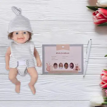 Bebek Bebek Bebek Bebek Yenidoğan Bebek Gerçekçi Yenidoğan Bebek 8 inç Bebek Büyükanne Ve Bebek İçin Güzel Bir Hediye 4